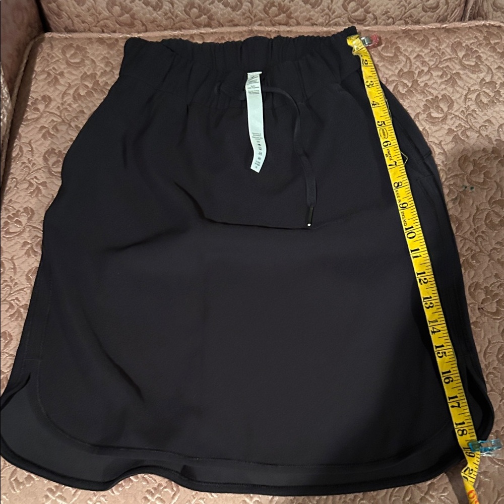 Lululemon Athletica Black Skirt with Drawstring